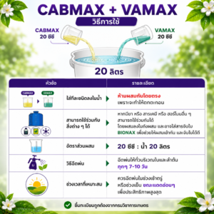 ซื้อ 1 แถม 1 vamax + cabmax แกลลอน 5 ลิตร ธาตุอาหารพืชและแคลเซียมโบรอน